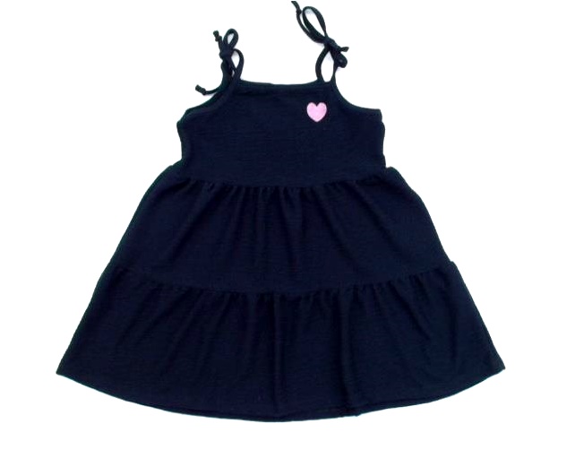 Vestido Trin Inf Alça Poliéster Anarruga
