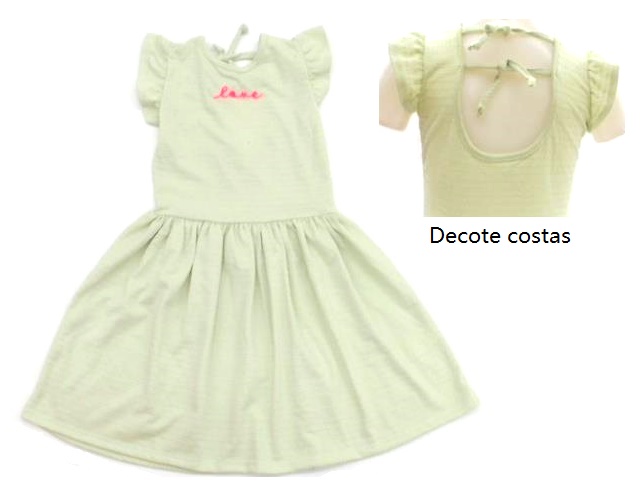 Vestido Trin Inf Mga Jap Malha Ana Bola