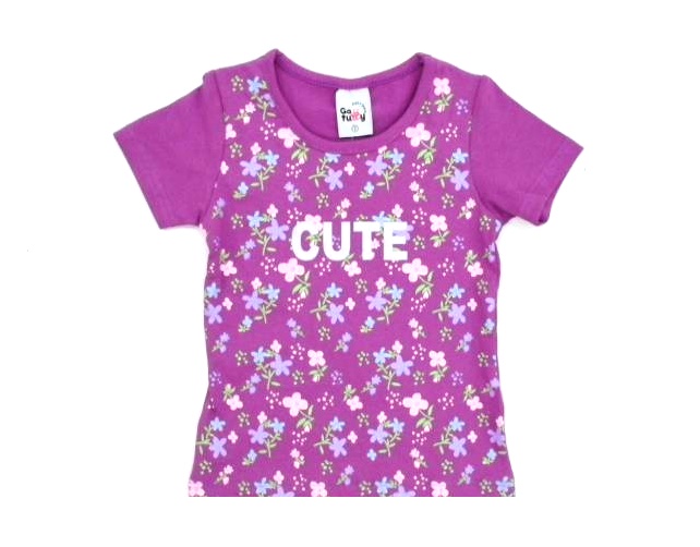 Blusa Gatutty Primeiros Passos  Manga Curta Cotton