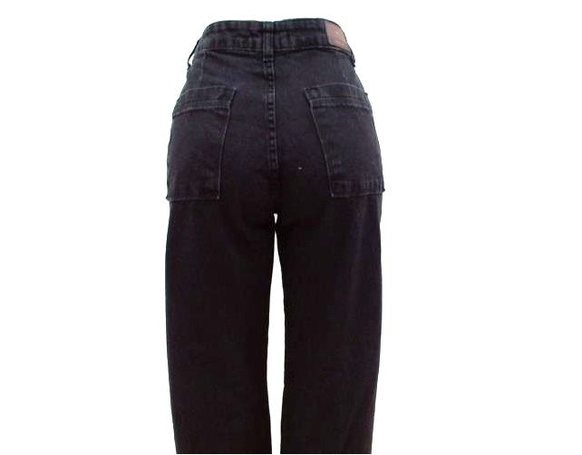 Calça Vivlon Ad Fem Jeans Black Wide Leg
