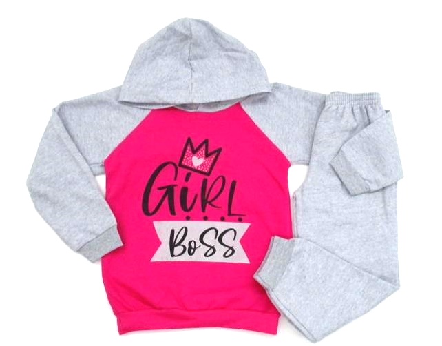 Conjunto Leb Inf Fem Mol Capuz Calça