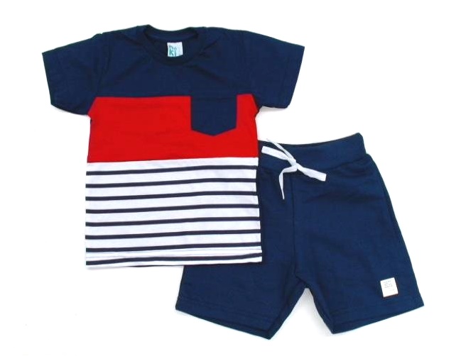 Conjunto Nekinho Primeiros Passos Manga Curta Malha Bolso