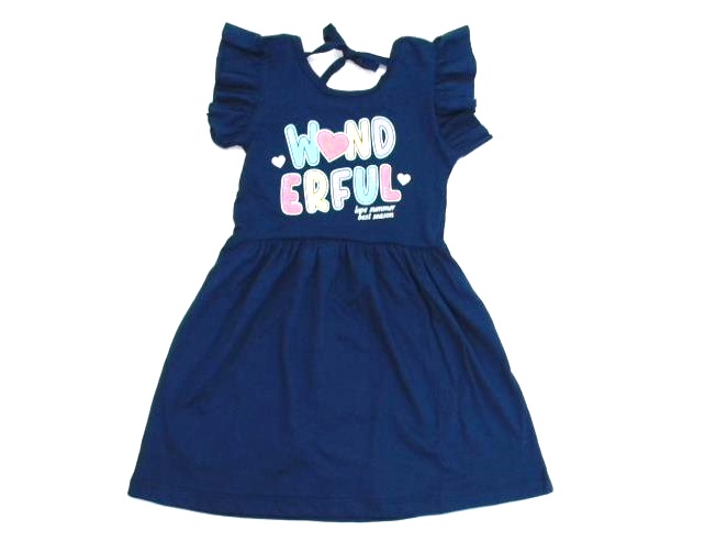 Vestido Minhaflor Inf Mga Jap Malha
