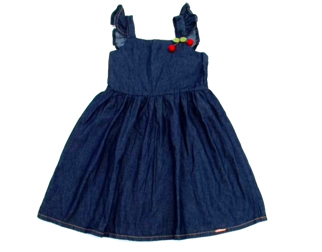 Vestido Lbmodas Inf Mga Jap Jeans Elastex