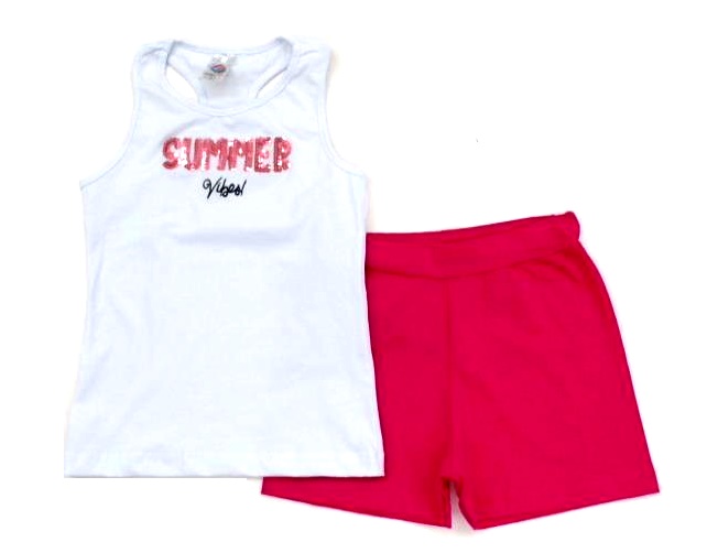 Conjunto Grilokids Inf Fem Reg Cotton Short