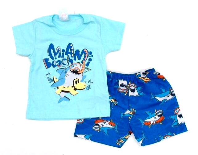 Conjunto Fashionkids Bebe Masc M/c Malha
