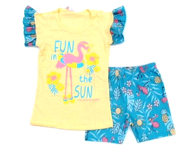 Conjunto Fashionkids Inf Fem M/c Malha Short
