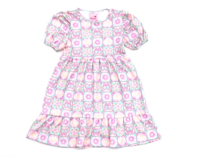 Vestido Faraeli P.passos M/c Poliéster Estamp