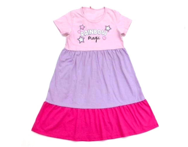 Vestido Rechsul Inf M/c Malha