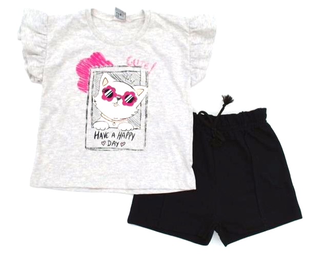 Conjunto Pitiluka Inf Fem Mga Jap Malha Short