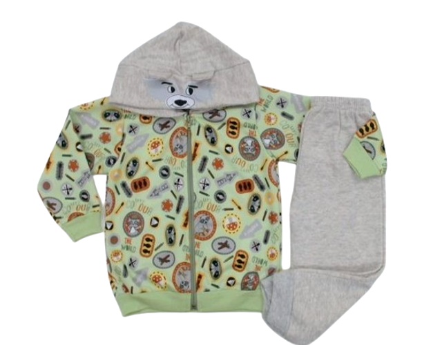 Conjunto Pimentinha Primeiros Passos  Moletom Capuz