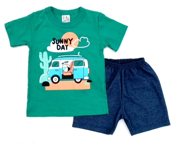 Conjunto Pegalegal Primeiros Passos Manga Curta Malha