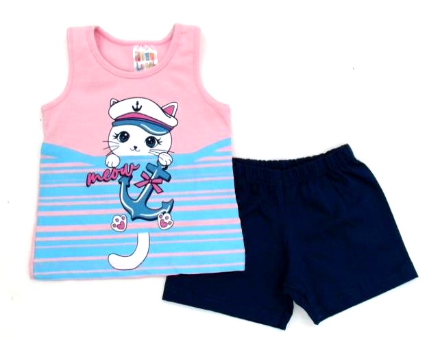Conjunto Pegalegal Bebe Fem Reg Cotton Short