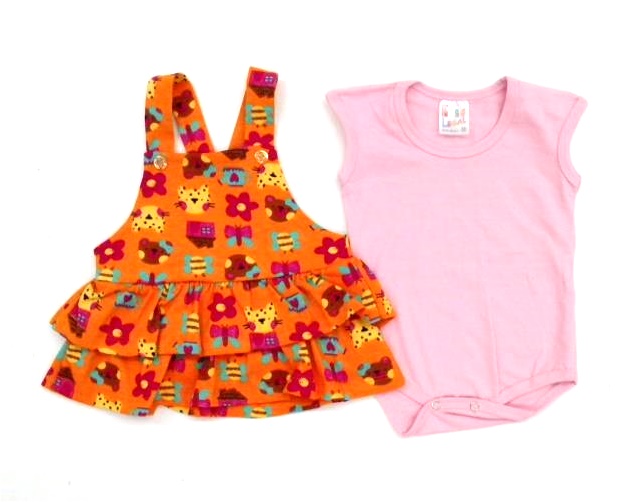 Salopete Pegalegal Bebe Fem M/c Cotton C/body