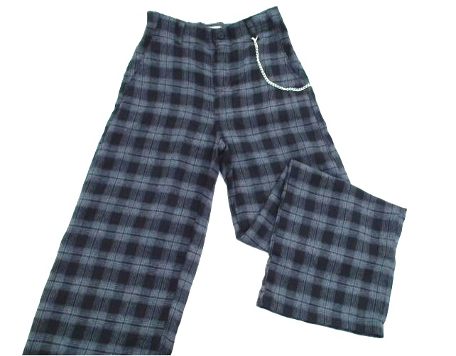 Calça Mox Juv Fem Flanela Xadrez Wide Leg