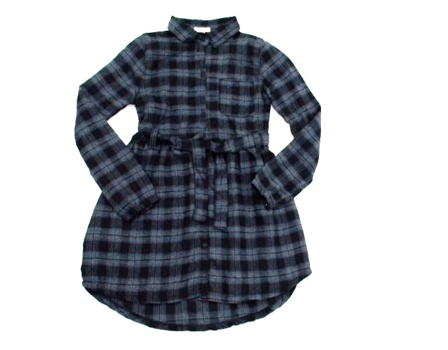Chemise Mox Juv Fem M/l Flanela Xadrez Bolso