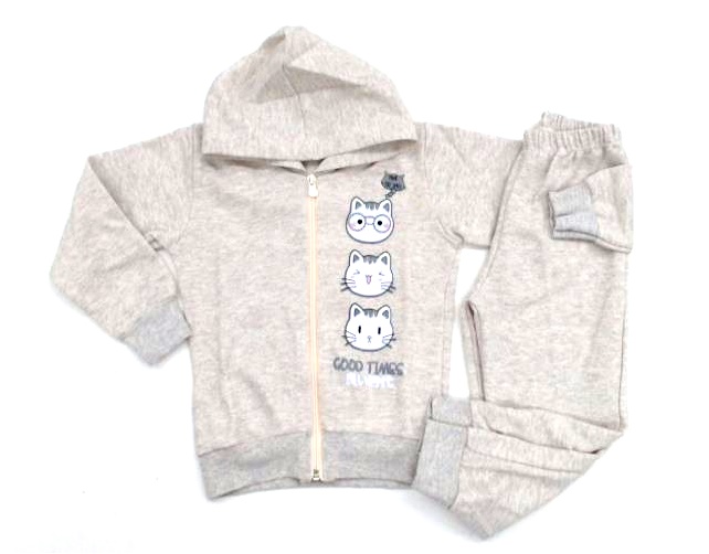 Conjunto Jeitodoce Primeiros Passos Moletom Capuz Calça