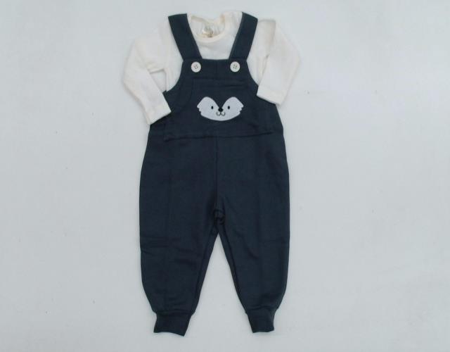 Jardineira Jdboys Bebe Masc M/l Mol Ribana 2pçs