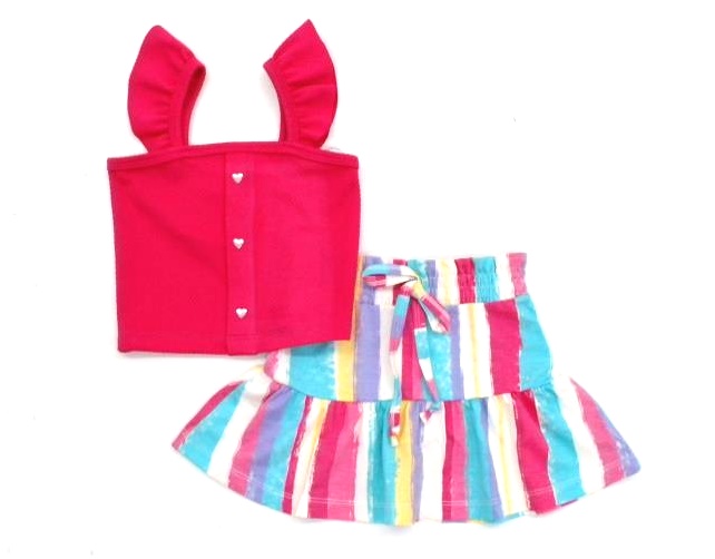 Conjunto Rose P.passos Fem Reg Poliéster Cropped S