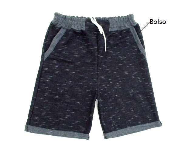 Bermuda Carammelo Juvenil Masculino Moletinho Jet 2bolsos