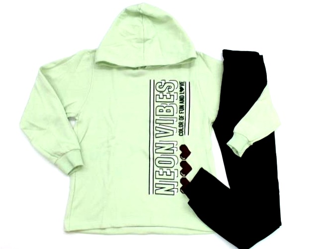 Conjunto Pho Juv Fem Mol Capuz Legging