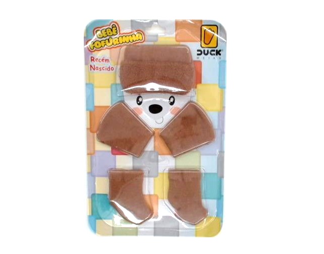 Kit-bebe Duck Bebe Neutro Alg (touca+luva+meia)
