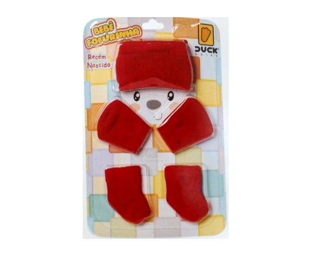 Kit-bebe Duck Bebe Alg (touca+luva+meia)