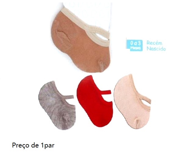 Meia Duck Bebe Unissex Alg Sapatilha Sortida