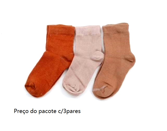 Meia Duck Bebe Neutro Alg (c/3)