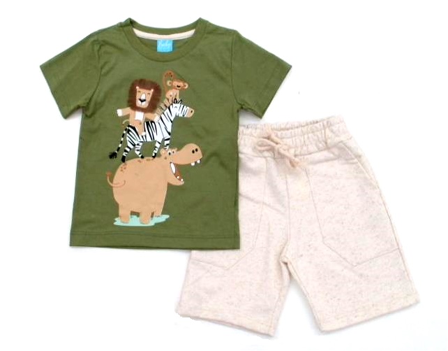 Conjunto Babyvest Primeiros Passos  Manga Curta Malha