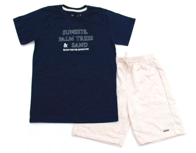 Conjunto Adulteens Juvenil Masculino Manga Curta Malha