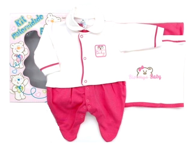 Saída-maternidade Bloomys Bebe Fem Suedine 2pçs