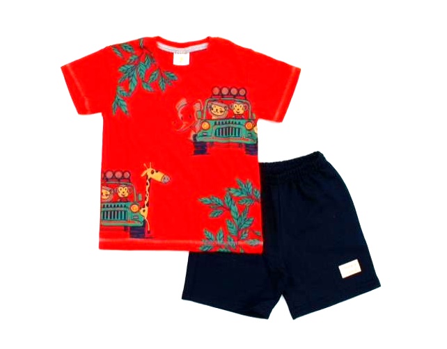 Conjunto Solinho Primeiros Passos Manga Curta Malha