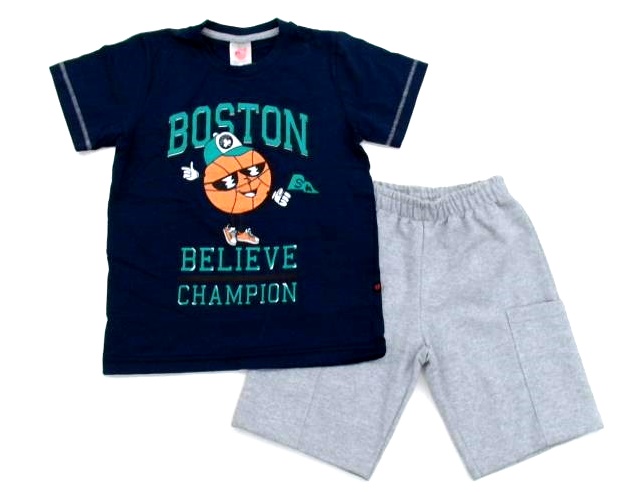 Conjunto Dinoboy Inf Masc M/c Malha