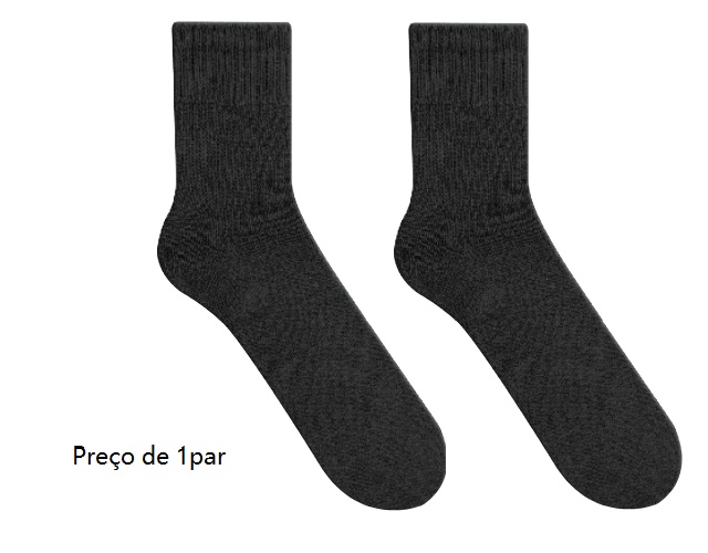 Meia Duck Ad Masc Alg Esportiva Atoalhada Cano Lon