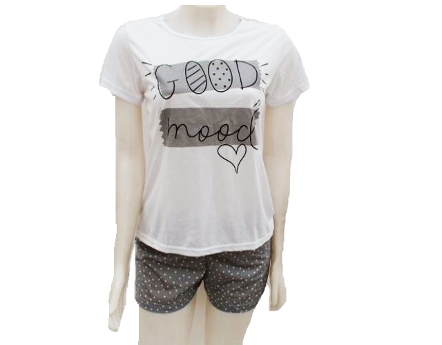 Pijama Anjodossonhos Ad Fem M/c Malha Pv Short