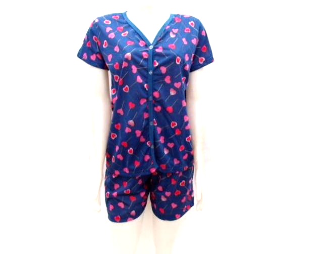 Pijama Jucatel Ad Fem M/c Malha Pv Aberto Short