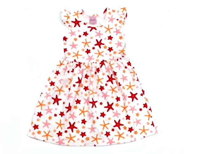 Vestido Duduka Inf Mga Jap Cotton Estamp