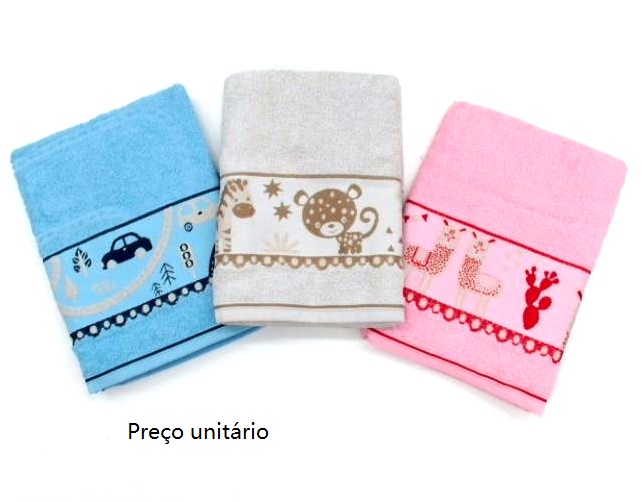 Toalha-banho Dianneli Inf Puppykids (70cm X 1,50m)
