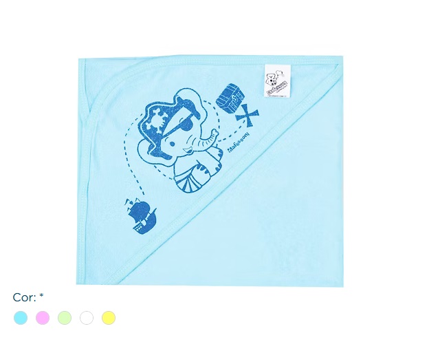 Toalha-banho Mafessoni Bebe Com Capuz (65cmx65cm)