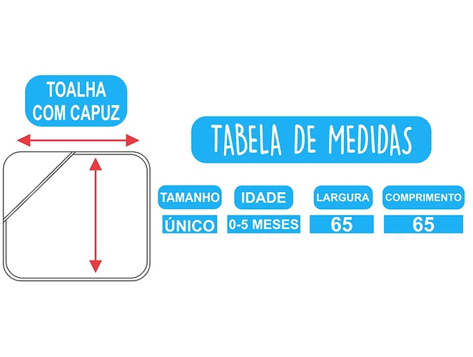 Toalha-banho Mafessoni Bebe Com Capuz (65cmx65cm)