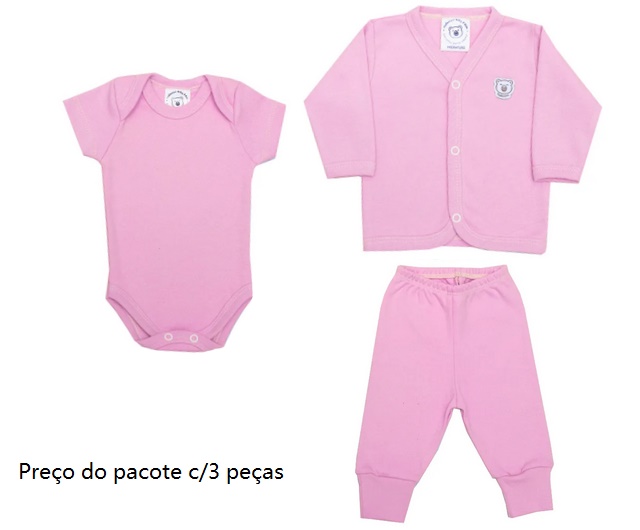 Conjunto Mafessoni Bebe Prematuro Alg (3pcs)