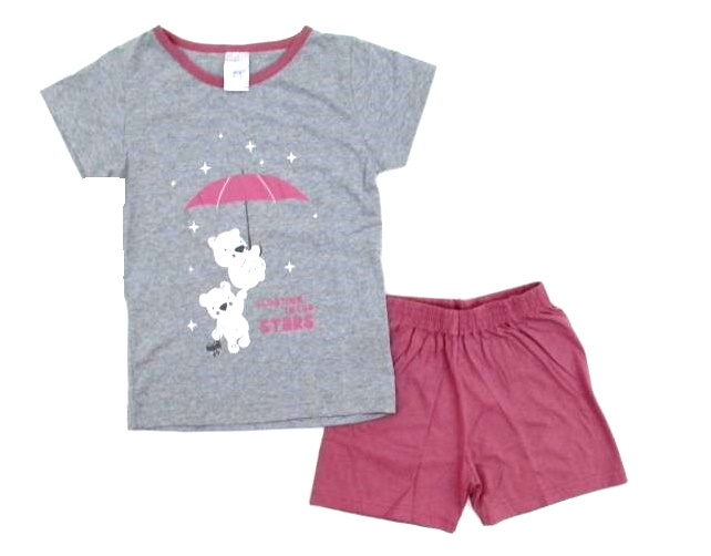 Pijama Desayner Inf Fem M/c Malha
