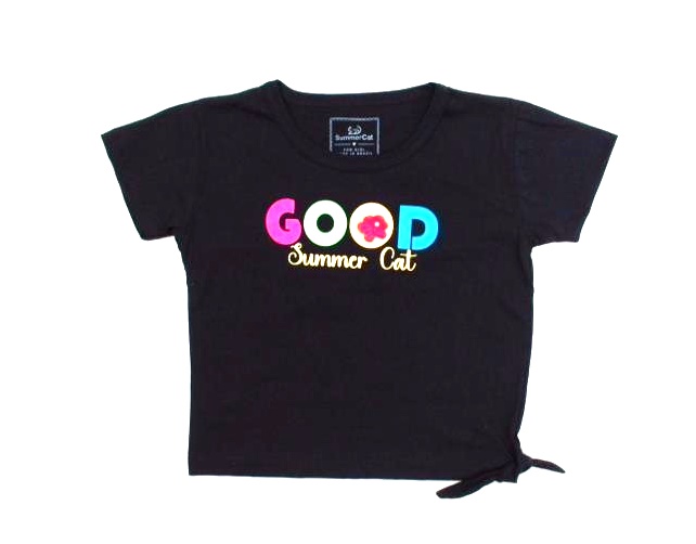 Blusa Summercat Juv Fem M/c Malha Cropped