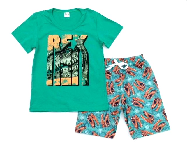 Conjunto Minikids Infantil Masculino Manga Curta Malha
