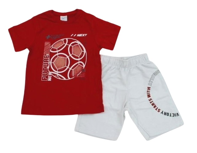 Conjunto Angero Infantil Masculino Manga Curta Malha