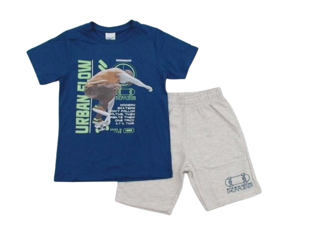 Conjunto Angero Infantil Masculino Manga Curta Malha