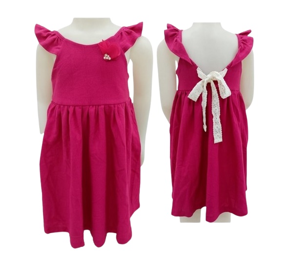 Vestido Angero Infantil Regata Linho Forrado
