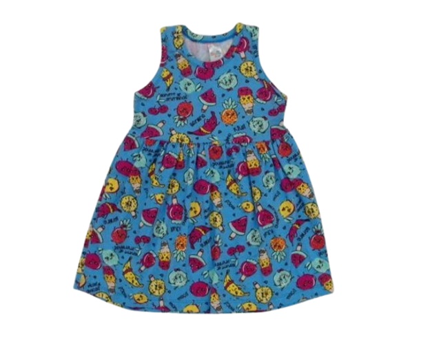 Vestido Shumakids Infantil Regata Cotton Estampado