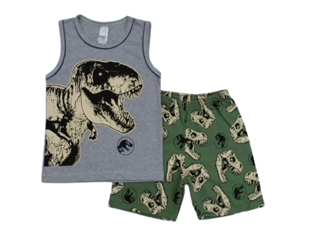 Conjunto Shumakids Infantil Masculino Regata Malha